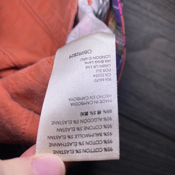 EUC Anthropologie Maeve Floral Wide Leg High Waisted Cropped Pants - Picture 9 of 16